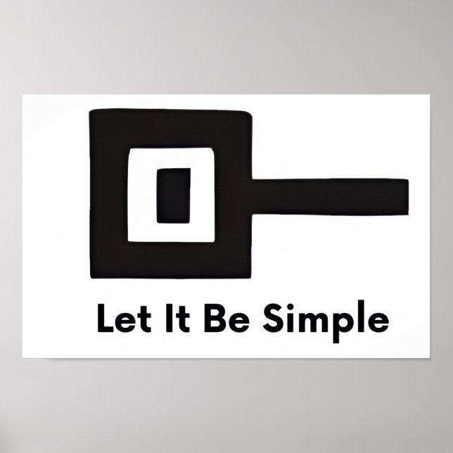 Affiche murale Let It Be Simple (Devant)