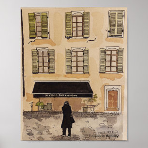 Affiche murale Scène française
