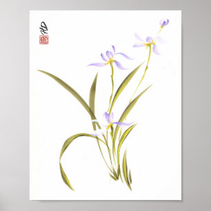 Affiche Murmures de l'Orchidée du Matin