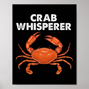 Affiche Murmureur de crabe cool Art pour hommes femmes pêc