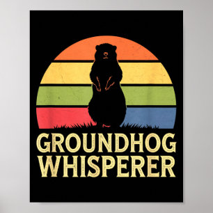 Affiche Murmureur de marmotte Amateur d'animaux drôle