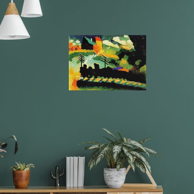 Affiche Murnau: View with Railway and Castle, (Salon 1)