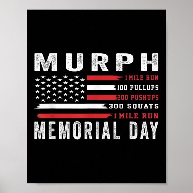 Affiche Murph Challenge American Memorial Day entraînement (Devant)