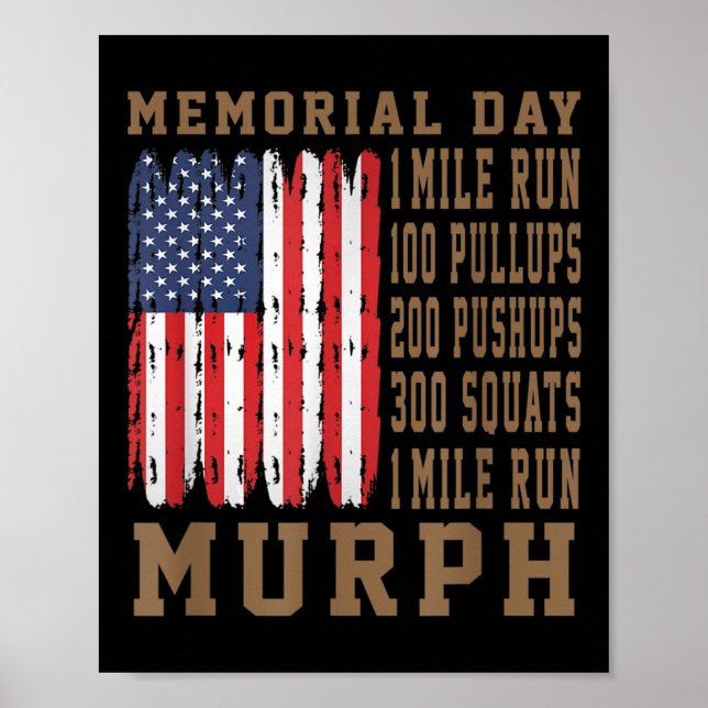 Affiche Murph Challenge Memorial Day entraînement américai (Devant)