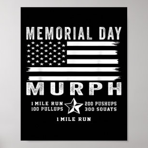 Affiche Murph Challenge Memorial Day entraînement Gym Us D
