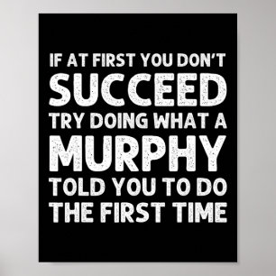 Affiche Murphy Funny Nom de famille Arbre de famille Anniv