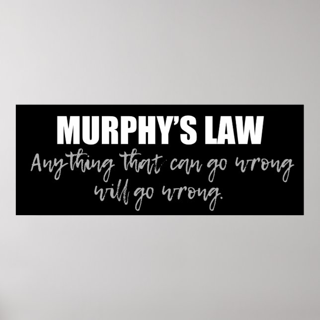 Affiche Murphy's Law (Devant)