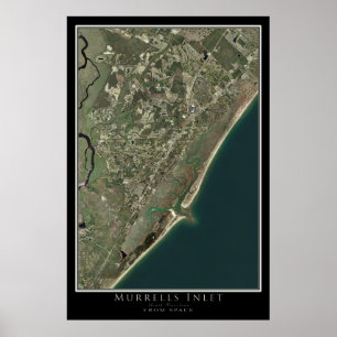 Affiche Murrells Inlet Caroline du Sud De Satellite Spatia