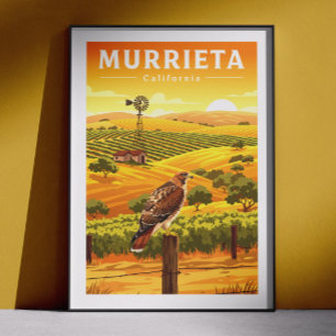 Affiche Murrieta Californie vintage