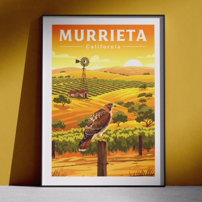 Affiche Murrieta Californie vintage (Créateur téléchargé)