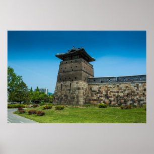 Affiche Murs de la forteresse de Suwon