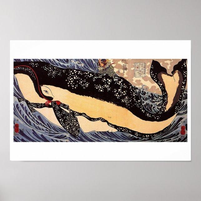 Affiche Musashi à l'arrière d'une baleine (Devant)