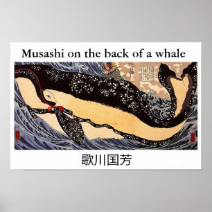 Affiche Musashi on the back of à whale
