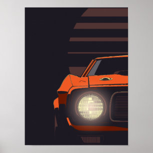 Affiche Muscle Américain Classique