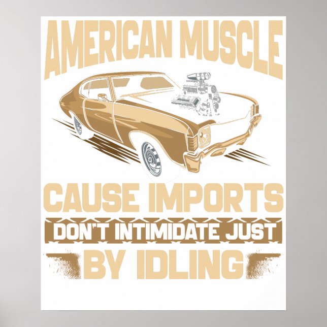 Affiche Muscle Américaine (Devant)