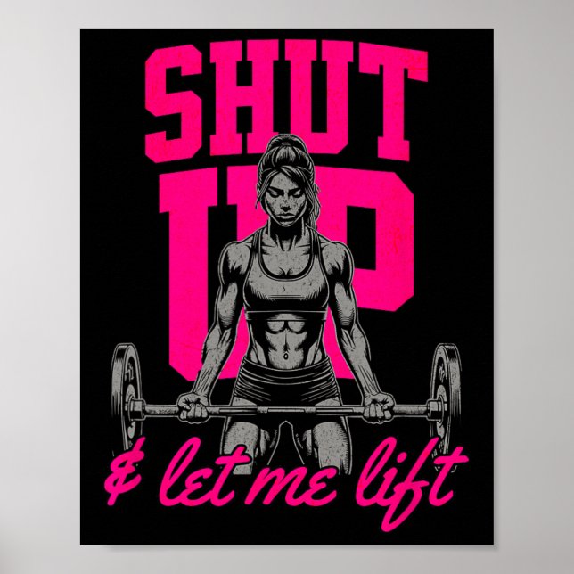 Affiche Muscle de musculation pour femmes amusant Sa (Devant)