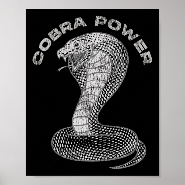 Affiche Muscle de serpent d'alimentation du roi Cobra vint (Devant)