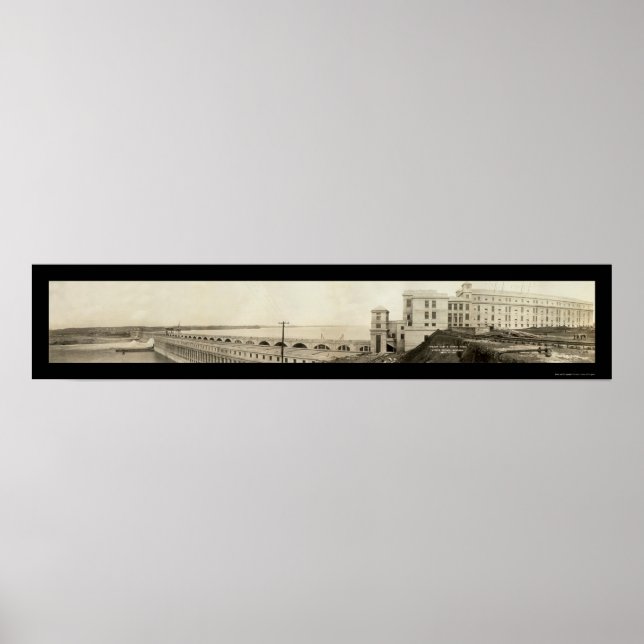 Affiche Muscle Shoals Barrage photo 1926 (Devant)
