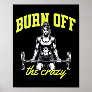 Affiche Muscles de musculation haltérophiles Trainer dire