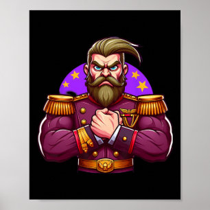 Affiche Muscles Flexiques Généraux Ventilateurs Bodybuildi