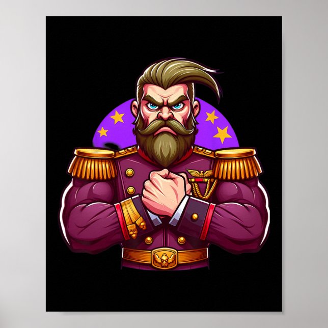 Affiche Muscles Flexiques Généraux Ventilateurs Bodybuildi (Devant)