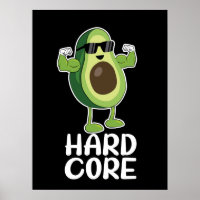 Musculaire Hardcore Avocado drôle
