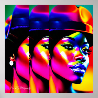 Affiche MUSE NEON : Iridescence Électrique