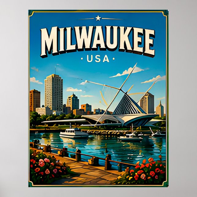Affiche Musée de Milwaukee Lakefront (Devant)