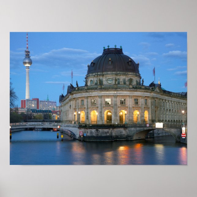 Affiche Musée du Bode et Fernsehturm à Berlin (Devant)