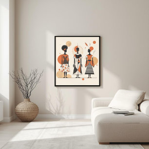 Affiche Musée Moderne – Géométrie Féminine Abstraite II