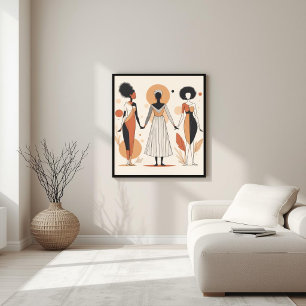 Affiche Musée Moderne – Géométrie Féminine Abstraite IV