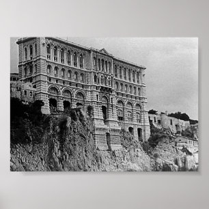 Affiche Musée océanographique de Monaco vintage
