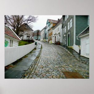 Affiche Musée Old Bergen (Norvège)