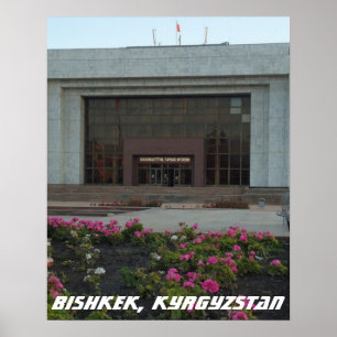 Affiche Musée soviétique, Bishkek Frunze, Kirghizistan