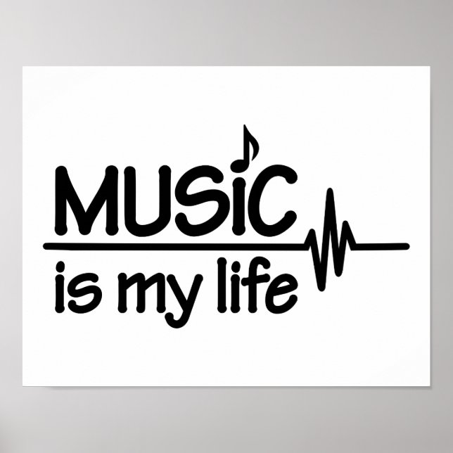 Affiche Music is my life (Devant)
