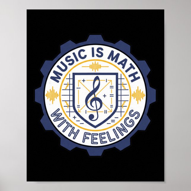 Affiche Music Math avec professeur de sentiments Bynd  (Devant)