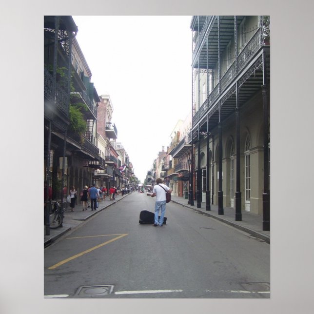 Affiche Musicien de rue (Devant)