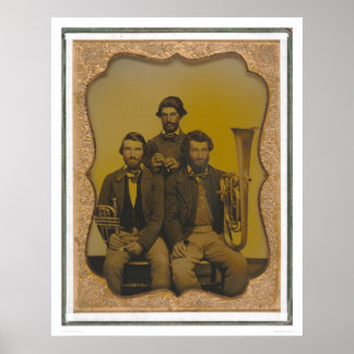 Affiche Musiciens avec leurs instruments (40473)