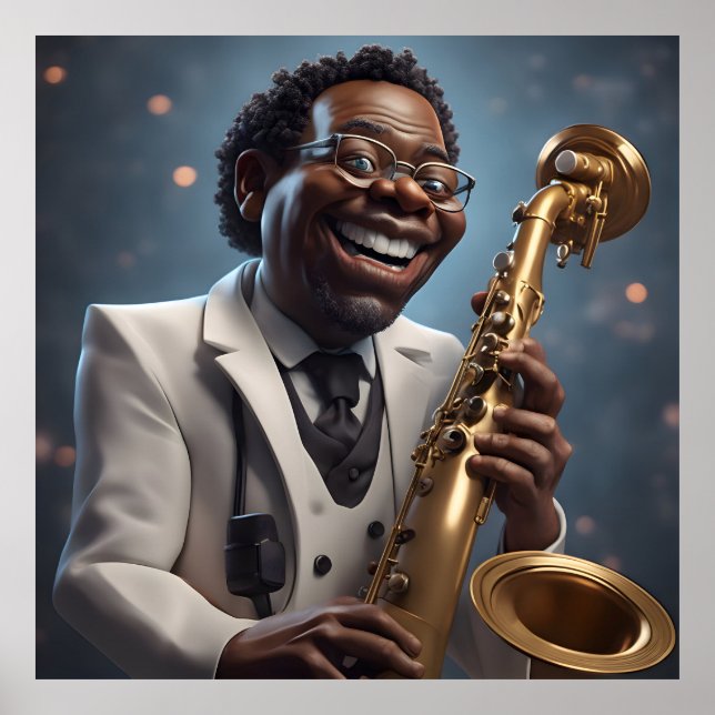 Affiche musiciens de jazz (Devant)