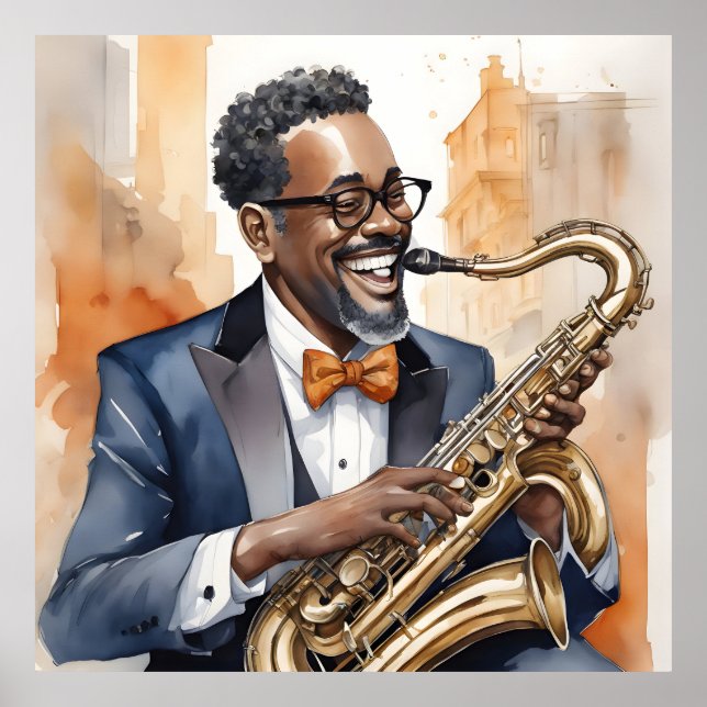 Affiche musiciens de jazz (Devant)