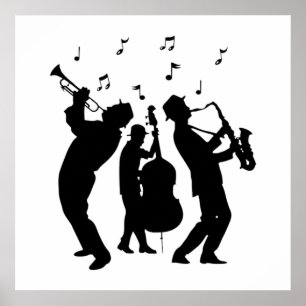 Affiche Musiciens de jazz