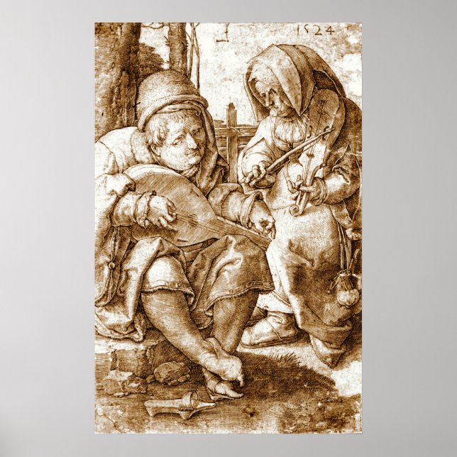 Affiche Musiciens médiévaux 1524 (Devant)