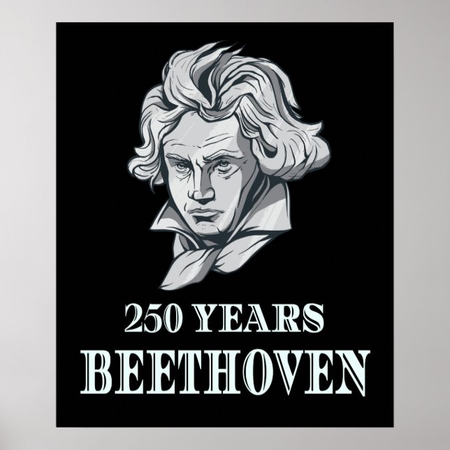 Affiche Musique - 250 Ans De Ludwig van Beethoven (Devant)