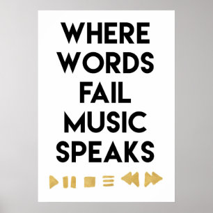 Affiche Musique Art Music Speaks