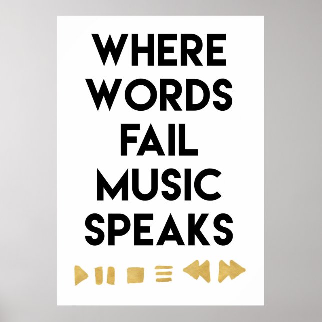 Affiche Musique Art Music Speaks (Devant)