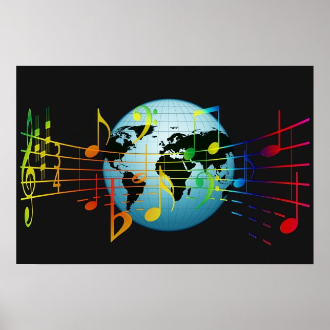 Affiche Musique dans le monde (Devant)