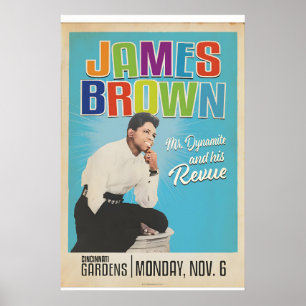 Affiche Musique de James Brown, M. Dynamite sous licence o