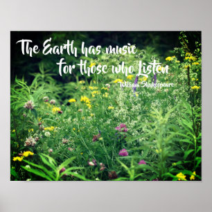 Affiche Musique De La Nature Citation Inspirationnelle