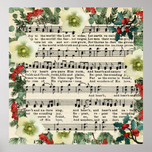 Affiche Musique de Noël, Joie au Monde,
