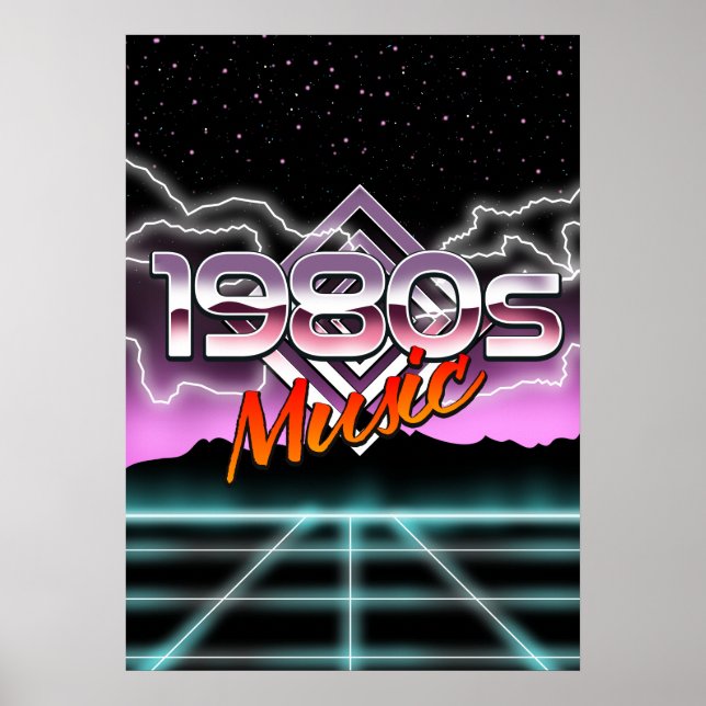 Affiche Musique des années 1980 (Devant)
